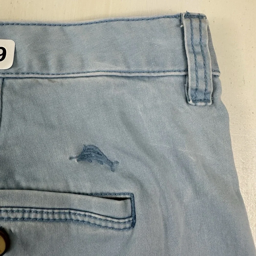 Tommy Bahama Boracay‎ Shorts Mens 42x10 Port Side Blue Stretch Golf Chino Beach